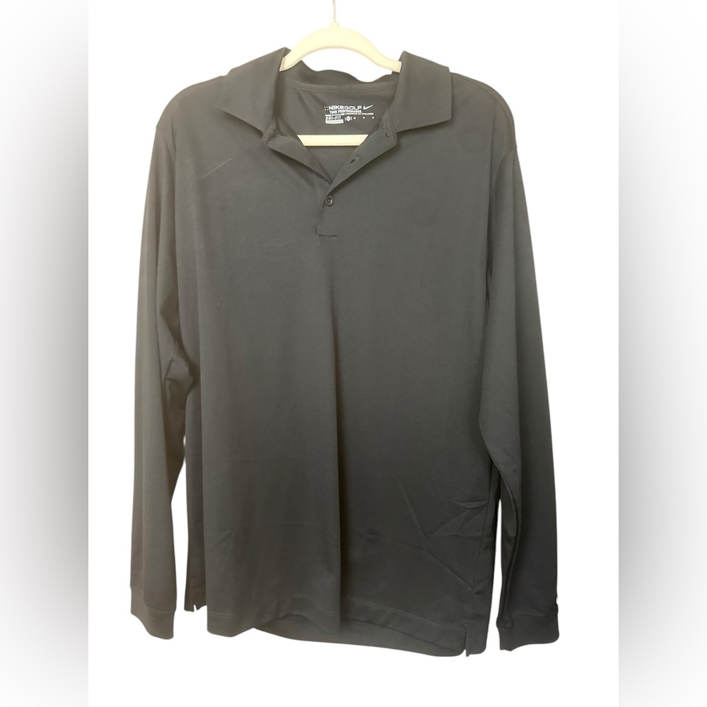 Nike Men Black Polo Shirt size medium